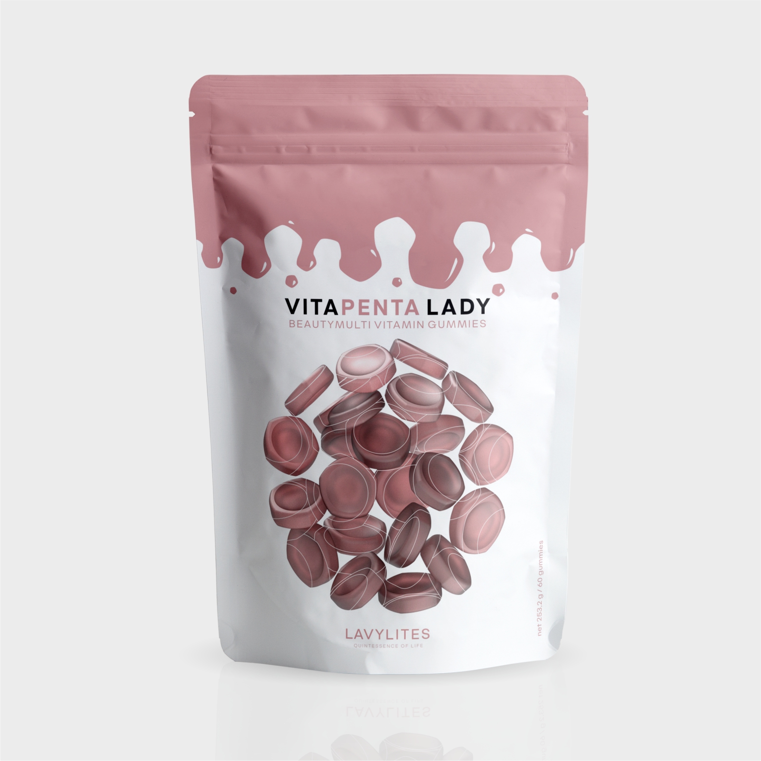 VitaPenta Lady Multivitamin-Fruchtgummi Produktflasche
